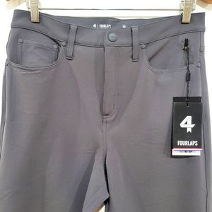 Fourlaps Women’s Performance Pants Gray  Size 10  Stretch Travel New with tags